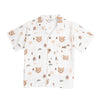 Camisa miniprint manga corta para bebé niño