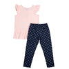 Conjunto Macarena rosa para bebé niña