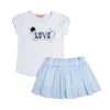 Conjunto Lucia blanco para bebé niña