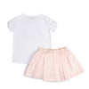 Conjunto Iris blanco para bebé niña