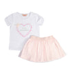 Conjunto Iris blanco para bebé niña