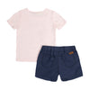 Conjunto Mar rosa claro para bebé niña