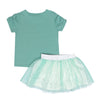 Conjunto Iris verde menta para bebé niña