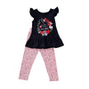 Conjunto Macarena azul oscuro para bebé niña
