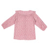 Blusa miniprint manga larga para bebé niña