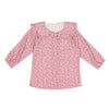 Blusa miniprint manga larga para bebé niña