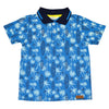 Camiseta azul polo para bebé niño