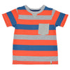 Camiseta Felipe naranja manga corta para bebé niño