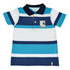 Camiseta Emiliano azul turquesa polo para bebé niño