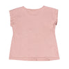 Camiseta palo rosa manga corta para bebé niña