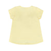 Camiseta Alejandra amarillo claro manga corta para bebé niña