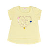 Camiseta Alejandra amarillo claro manga corta para bebé niña