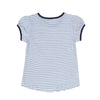Camiseta Anita de rayas manga corta para bebé niña