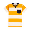 Camiseta Felipe mostaza manga corta para niño