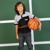 Camiseta gris jaspe polo para niño