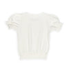 Camiseta marfil manga corta para bebé niña