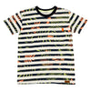 Camiseta rayas manga corta para niño