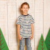 Camiseta rayas manga corta para niño
