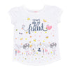 Camiseta Juanita crudo manga corta para bebé niña