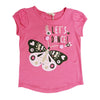 Camiseta Juanita coral manga corta para bebé niña