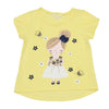Camiseta Alejandra amarilla manga corta para bebé niña