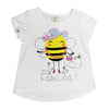 Camiseta Alejandra blanca manga corta para bebe niña