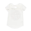 Camiseta Viole marfil manga corta para niña