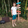 Bermuda verde para niño