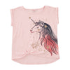 Camiseta Xime rosa claro manga corta para niña