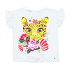 Camiseta blanca manga corta para niña