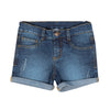 Short Mahia lavado oscuro para niña