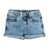 Short Mahia lavado medio para niña