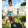 Short lavado medio para niña