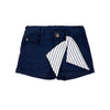Short Rafaela azul oscuro para niña