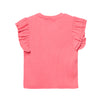 Camiseta Laura manga sisa coral para niña