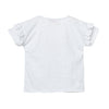 Camiseta manga corta blanca para bebé niña