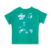 Camiseta manga corta Oversize verde para bebé niño