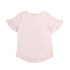 Camiseta Dalia rosa claro manga corta para bebé niña