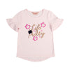 Camiseta Dalia rosa claro manga corta para bebé niña