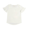 Camiseta Dalia marfil manga corta para bebé niña