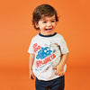 Camiseta Juan gris jaspe manga corta para bebé niño