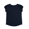 Camiseta Juanita azul oscuro manga corta para bebé niña