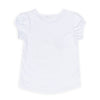 Camiseta Juanita blanca manga corta para bebé niña