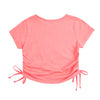 Camiseta coral manga corta para niña