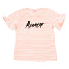 Camiseta Dulce rayas manga corta para niña